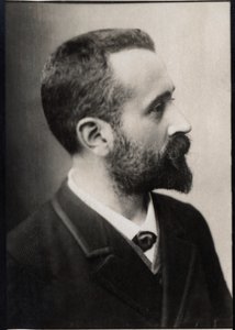 Ritratto di Alphonse Bertillon (1853-1914), ufficiale di polizia francese e ricercatore di biometria da French Photographer