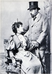 Ritratto di Emile Zola e Jeanne Rozerot da French Photographer