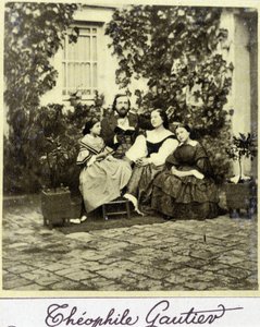 Ritratto di Théophile Gautier (1811 - 1872) in famiglia