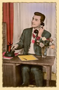 Cartolina con telefono