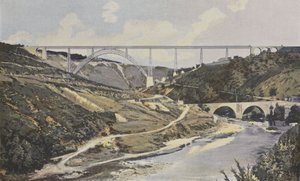 Rovine, viadotto di Garabit, sopra la valle della Truyère