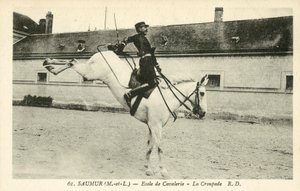 Saumur (Maine-et-Loire), Scuola di Cavalleria, La Croupade da French Photographer