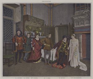 Scena da una produzione di Gringoire, di Théodore de Banville da French Photographer