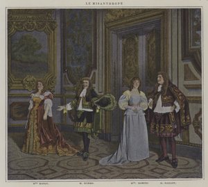 Scena da una produzione di Le Misanthrope, di Moliere da French Photographer