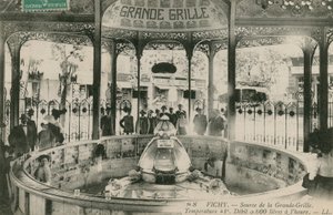 Fonte della sorgente Grand Grille a Vichy da French Photographer