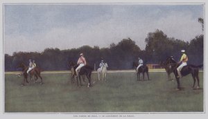 Inizio di una partita di polo