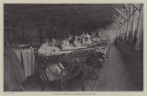 Laboratorio degli studenti alla Manifattura di Arazzi di Beauvais, Francia da French Photographer