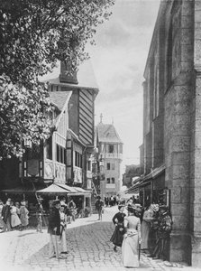 La Rue des Vieilles Ecoles e la Chiesa di Saint Julien, nella Vecchia Parigi, all