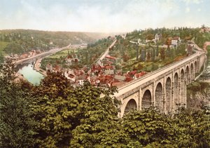 Il viadotto di Lanvallay, Dinan, Francia da French Photographer