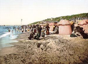 La spiaggia di Trouville in Francia da French Photographer