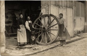 La carrozza, produttore di ruote per carrelli. Cartolina dell