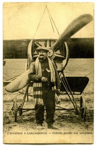Il famoso aviatore Jules Vedrines da French Photographer