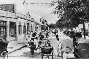 La sala delle vendite a Hanoi, c.1920