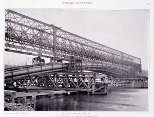 I lavori del ponte Alessandro III al 15/12/1898 - in "Le Figaro Illustré" da French Photographer