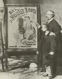 Toulouse-Lautrec con un direttore del Moulin Rouge, Parigi da French Photographer