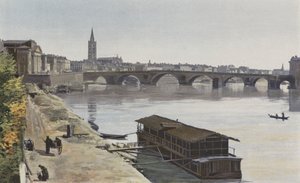 Tolosa, Pont-Neuf e Chiesa di Nostra Signora della Dalbade, Vista a valle, presa sulla riva destra della Garonna da French Photographer