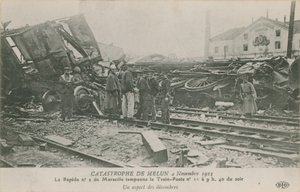 Incidente ferroviario a Melun, Francia, 4 novembre 1913 da French Photographer