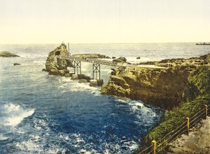 Veduta della Vergine sulle Rocce, Biarritz da French Photographer