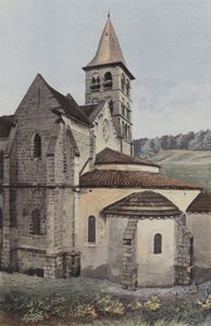 Vignory, Chiesa, Abside e transetto S da French Photographer
