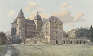 Vizille, Castello di Lesdiguières, vista sul parco da French Photographer
