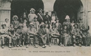 Matrimonio di Bressan Ebaudes nel 1913 da French Photographer