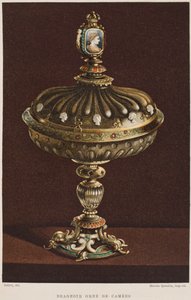 Vaso dolce del XVII secolo con cammei, illustrazione dal Dictionnaire de l