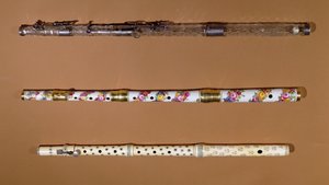 3 flauti (avorio, porcellana e cristallo)