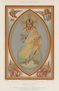 Una rappresentazione del IX secolo di Gesù Cristo da French School