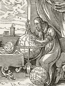 Un astronomo e cosmografo tedesco, da Scienza e Letteratura nel Medioevo di Paul Lacroix (1806-84) pubblicato a Londra nel 1878