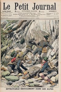 Una Spaventosa Frana in Tirolo, illustrazione da 