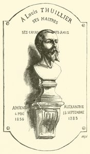 A Louis Thuillier i suoi maestri (incisione) da French School