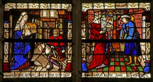 Un miracolo della Vergine Maria (sinistra); L