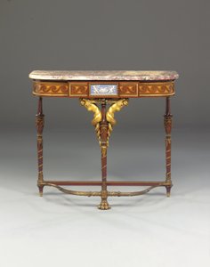 Una console Napoleone III, nello stile di Jacob, di Maison Millet, Parigi, c.1865 da French School