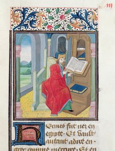 Un filosofo, possibilmente Ermete Trismegisto, da Histoire des Philosophes, fine XV secolo