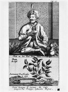 Una pentola per fare il caffè, illustrazione da Traite Nouveau et Curieux du Cafe, du The et du Chocolat di Philippe Sylvestre Dufour, La Haye, pubblicato nel 1693 da French School