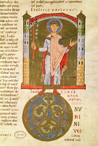 Un profeta, dalla Bibbia di Saint-Andre aux-Bois