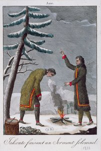 Un uomo Yakut che fa un giuramento solenne, 1811