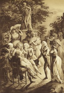 Una conferenza di Madame de Stael da French School