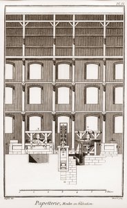 Cartiera - Cartoleria: Moulin en elevation - "L