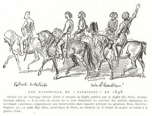Una pattuglia di patrioti, Francia, 1848