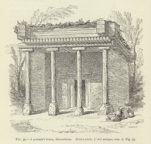 Casa di contadini, Mazanderan da French School