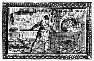Vignetta raffigurante la panificazione (incisione)