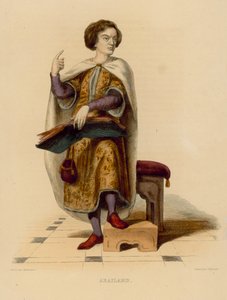 Abailard (incisione colorata) da French School