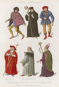 Abate, il Capo Araldo, Cardinale, Canonico e Vescovo da French School