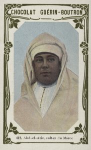 Abd-el-Aziz, sultano del Marocco da French School