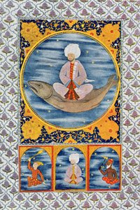 Abdallah del Mare, illustrazione da Le Mille e una Notte, 1895 (incisione a colori)