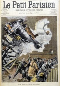 Incidente del treno Orient Express a Francoforte - in "Le petit Parisien" del 22/12/1901 da French School
