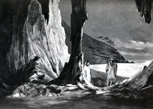 Atto II, Scena 3 di Pelleas et Melisande di Debussy, da una fotografia della prima produzione nell