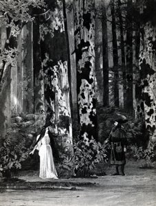 Atto I, Scena 1 di Pelleas et Melisande di Debussy, da una fotografia della prima produzione nell