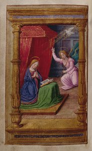 Annunciazione, da un Libro delle Ore, Parigi da French School